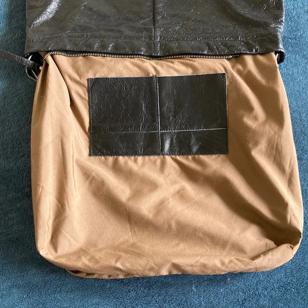 Vintage Tano for Barney’s New York oversized hobo shoulder Bag in black